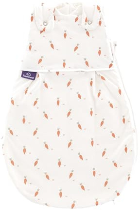 Dreameland, sacco nanna Carota, 3 pezzi, traspirante, 2,5 TOG, sacco a pelo per tutto l'anno, per l'estate e l'inverno, certificato Öko-Tex 100