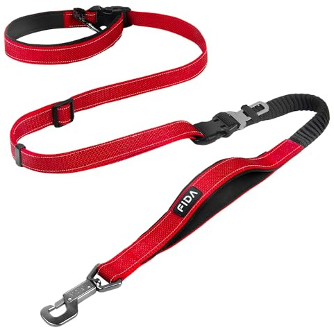 Fida 6-in-1 Hands Free Dog Leash Heavy Duty, Waist Corssbody Dog Leash