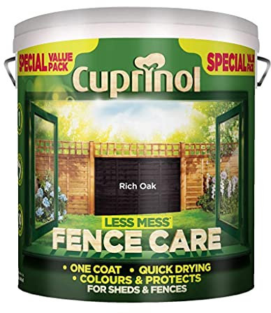 Cuprinol Less Mess Fence Care (Formerly Timber Care) 6L Rich Oak by Cuprinol
