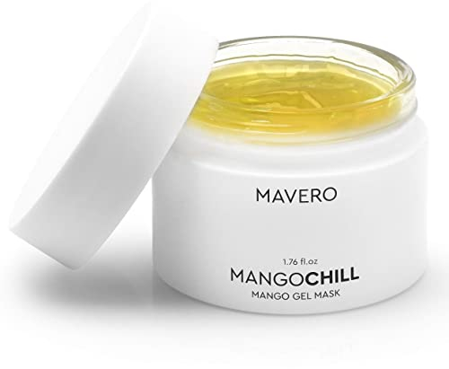 MAVERO MANGOCHILL - Vitamin C Gesichtsmaske mit & Mango Extrakten, Gesichtspflege für unreine Haut, Face Mask gegen Pickel & Akne, Masken Beauty, Skincare