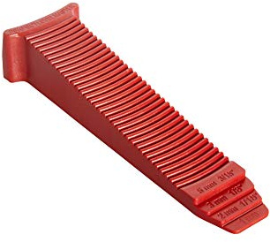 T-Lock - 1000 red wedges PERFECT LEVEL MASTER - Professional Anti lippage Tile leveling system - (white T-Lock clips spacers not included and sold separately)