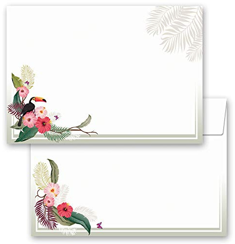 Motif envelopes Summer Branches Seasons - Summer 25 envelopes DIN C6 (162x114 mm) | Paper-Media