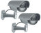 ELRO CDB25S-2 Außen Attrappe Kamera-Dummy Überwachungskamera mit LEDs-2 Pack, 2 Stück