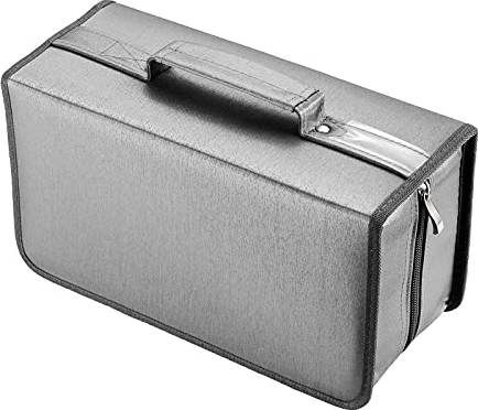 alavisxf xx CD Tasche, 160 CD/DVD Tasche Nylon CD Taschen Aufbewahrung Schutzhülle DVD Lagerung CD Tasche für Kinder Auto (Grau, 160 Kapazität)