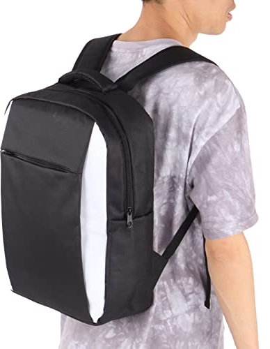 Yunseity Gaming Console Backpack for PS5, Nylon Fabric Shockproof Waterproof Travel Carrying Case, Headset and Game Accessories