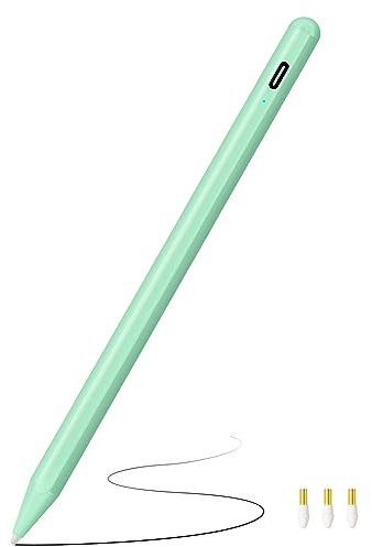 Lápiz para iPad (2018-2025), Carga Rápida, Rechazo de Palma, Pencil para iPad 11.ª/10.ª/9.ª-6.ª Generación, Air M3 M2 11/13/5.ª - 3.ª Gen, Pro M4 de 11/13/12,9 Pulgadas, Mini A17 Pro/6/5