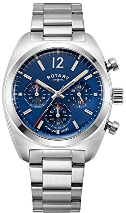 Rotary Avenger Sport Chronograph Herren Armbanduhr, Gb05485/05 blaues Zifferblatt, Armband
