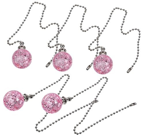 UKCOCO 5piezas Cadena Decorativa De Ventilador De Extensores De Cadena Diseño De Esfera Para Iluminación y Decoración De Techos