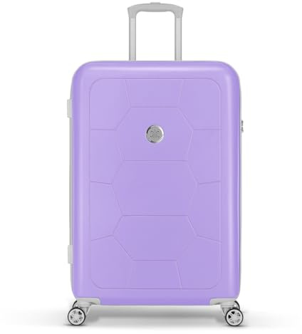 SUITSUIT Koffer Groß 75 cm - Hartschalen Reisekoffer mit Rollen - Zahlenschloss - 94 L - Caretta Bright Lavender