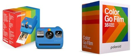 Polaroid Go Generation 2 - Fotocamera istantanea a pellicola - Blu (9147) - Compatibile solo con Go Film & Pellicola a colori per Polaroid Set GO Polaroid GO Generation 2Go - Confezione doppia