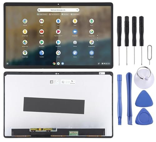 PC Laptop Replacement Parts for Lenovo Duet 5 Chromebook 13Q7C6 30 Pins 1920x1080 OLED LCD Screen Digitizer Full Assembly with Frame (Black) Accessories