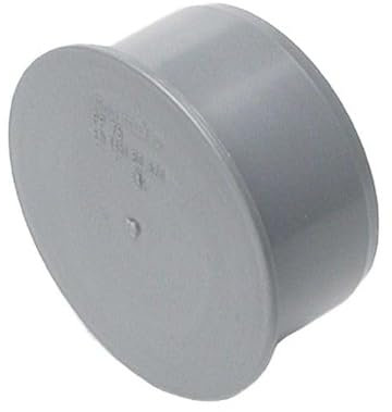 HT DN50 - Tapón para manguito de desagüe (polipropileno, sistema de tuberías de alcantarillado, sistema de tuberías de alcantarillado, sistema HT completo)