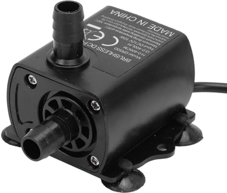 Mini Vattenpump, DC 12V 10W Dränkbar Vattenpump 12V Vattenpump Fontänpump Vatten Trädgårdsdammpumpar för Akvariefontän Dator Vattenkylsystem