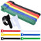 50 Pcs Magic Cable Ties Reusable, Adjustable Cable Straps Tidy Wrap, Hook and Loop Fastening Wire for PC Computer Electronics Home Office Cable Organizer, 6 Color