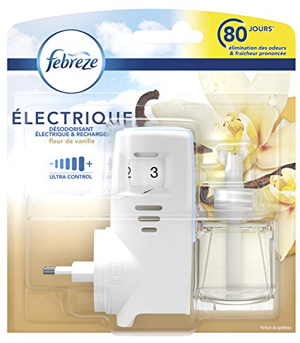 Febreze Starter Kit, elektrischer Duftspender, Lufterfrischer Fleur de Vanille, 20 ml