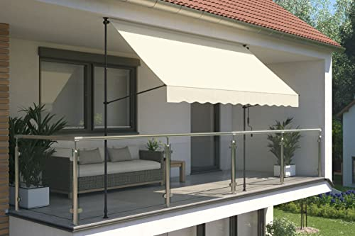 empasa Klemmmarkise 'ILANGA' Balkon Markise Klemm-Markise, UV-beständig und höhenverstellbar