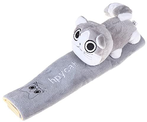 LSGGTIM Coussin de ceinture de sécurité universel en peluche pour voiture - Motif chat et chien - 22 cm x 5 cm
