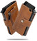 AT Allure-T ® Kreditkartenetui Slim Wallet mit Münzfach - Kunstleder - Portemonnaie für 5-6 Karten, Bargeld und Münzen, Ausweis - Braun