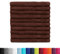 BaSaTex Frottee Gästehandtücher 30x50 im 10er Set | Gästetuch 100% Baumwolle Made in Green | Farbe: Schoko Braun