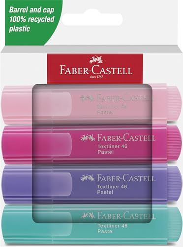Faber-Castell Textmarker TL 46 Pastell 4er Kartonetui