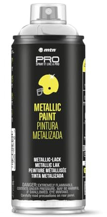 Montana Colors MTN PRO Pintura Metalizada Blanco Perla, Spray 400ml