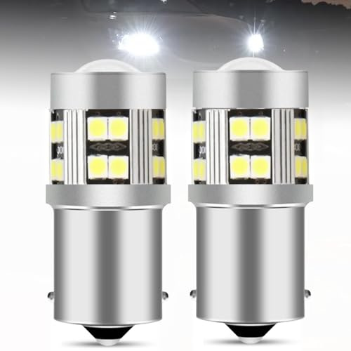 2 Pack Car LED Bulbs 1156 Signal Lamp PY21w Ba15s P21w LED 24SMD 3030 Car Turn Signal Light 12V for BackupLight Tail light Day Running Light Rear Fog Lights