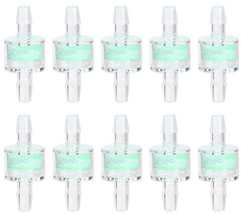 Ldafava Aquarium-Wasserpumpe, Silikonschlauch Filter Wasser Öl Luftfilter, Aquarien, Schlauch Reinigung Filtration Sauerstoff Aquarium Fischteich Zubehör, Reinigungsmittel, grün, ABS, 10 Stück (8MM)