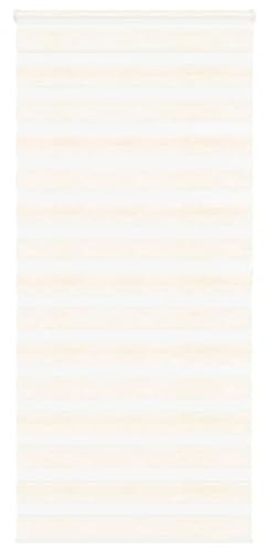 vidaXL Zebrarollo Marmorbeige 115x200cm Stoffbreite 110,9 cm Polyester, Zebra-Rollo, Doppelrollo, Zebra-Jalousie für Fenster, Doppelrollo, Zebra-Rollo