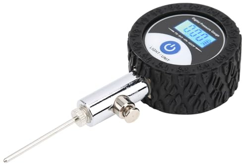 Qiwieod Inflador De Balones - Bomba Infladora Digital Con Manómetro - Para Neumáticos Balones Bicicletas Y Hogar