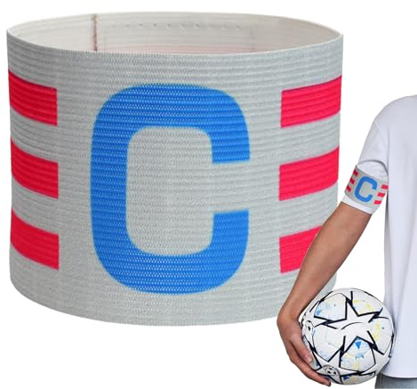 Générique Bracciali da Capitano per Il Calcio, Fascia da Capitano – Bracciale Sportivo da Calcio, Bande per Giocatore Regolabili Anti-Caduta, da Gioco, Fasce Elastiche