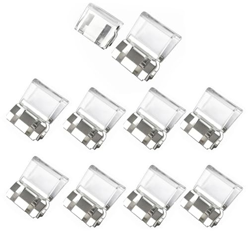 Invisible Trouser Clips,10 Pcs Plastic Buckle Clips Securing Trouser Cuffs,Adjustable Hem Clip for Jeans and Trousers Pants Edge Clip No Slip Pant Legs Tightener with Easy Installation for Men Women