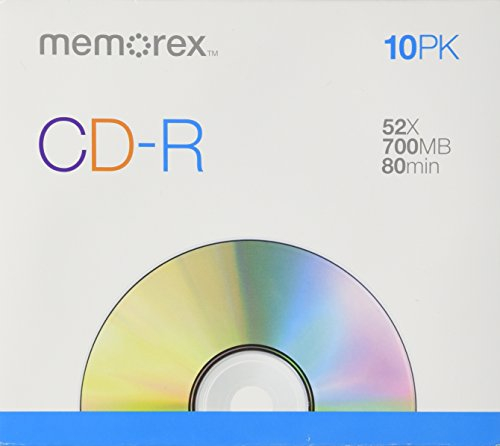 Memorex CD-R (700 MB, 52 x CD-R), 10 Stück