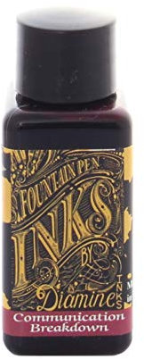 Diamine Brown Fountain Pen Ink, 30ml Bottle, Dye-based, Suitable for All Fountain Pens and Piston Fillers