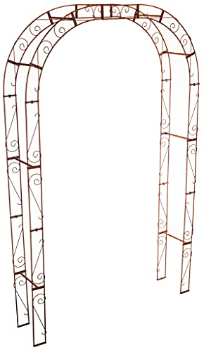 KOTARBAU® Arco solido per rose con finitura in ruggine per il vostro giardino, portata fino a 200 kg