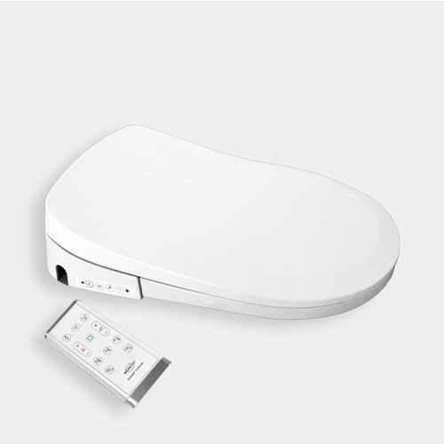 MEWATEC C701-UF Dusch-WC Aufsatz - aus extrahartem UF-Material - Belastbar bis 200 kg - Mit Fernbedienung & Warmluftföhn