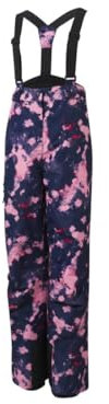Crivit Kinder & Jugendliche Ski Hose Skihose, Girls, wasserabweisendes Obermaterial (134/140, Painted Blau-Rosé)
