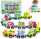 BelleStyle Giochi Legno Bambini 1-4 Anni, Trenino Legno Magnetico Animale con Numero, Giochi Educativi Montessori