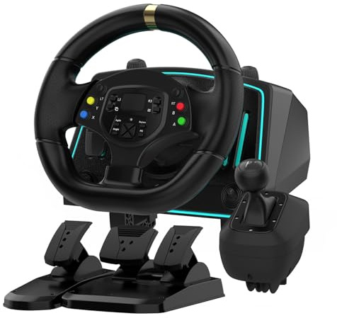 Volante de Carreras Universal Desmontable para PC PS3Xbox, Control Mejorado, Experiencia de Juego Mejorada