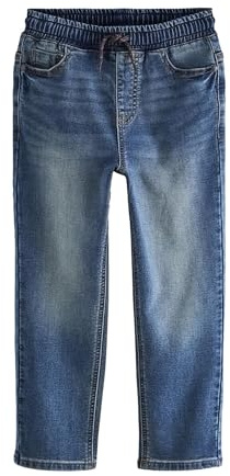 NEXT Niños Jeans elásticos de Corte Holgado y Cintura elástica Azul Mid Vintage 10 Años