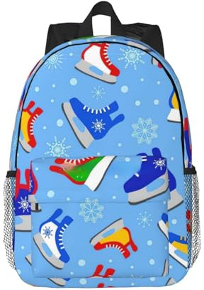 WOPQS Hockey Elements - Zaino classico con motivi creativi, adatto per scuole all'aperto, 38 cm