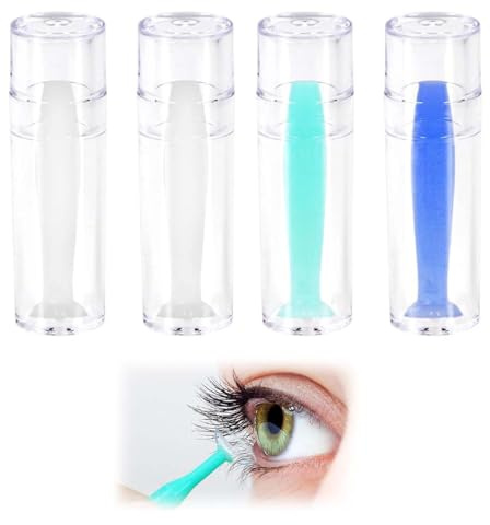 JUGUTA Kontaktlinsen Einsetzhilfe 4 Stück, Linsensauger Für Harte Linsen Formstabile Jahreslinsen Ortho-K, 2.8Cm Sauger, 1 Grün 1 Blau 2 Transparent