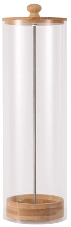 Acrylic Straw Dispenser with Lid, 9.84x3.15x3.15in/25x8x8cm Effortless Clear Acrylic Straw Holder for Makeup Brushes Coffee Stirrer Utensils Pencils