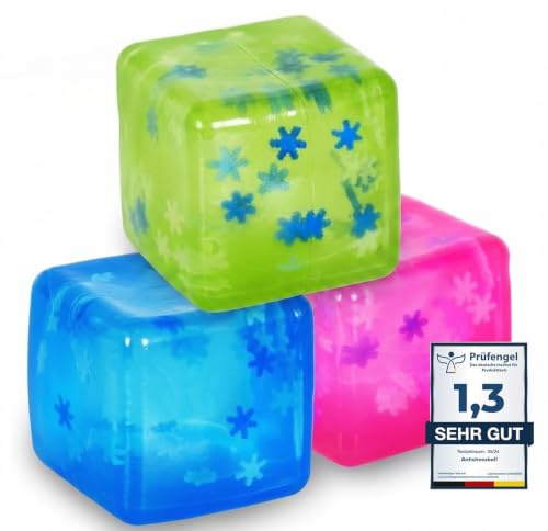LINKWAY Anti Stress Bollar 3-pack Mini Isbitar Knäppad Boll | Anti-stress leksak stressboll vuxna bärbar design sensorisk leksak med hög densitet gelfyllning barn