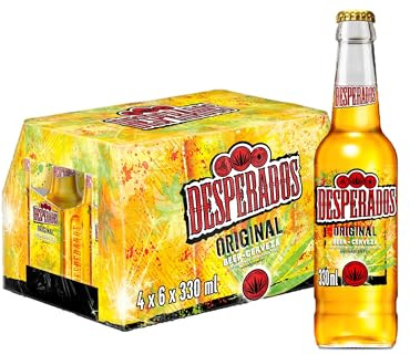 Desperados Cerveza - Caja de 24 Botellas x 330 ml - Total: 7.92 L