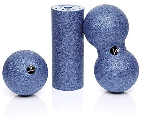 BODYMATE Mini Fascial Massage Set – Mini Fascial Roller L15xD6cm, Ball D8cm and Duo-Ball D8cm