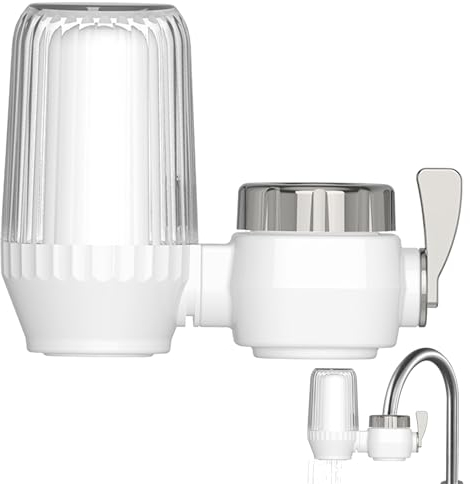 Filtro Agua Grifo, Adaptador Grifo Cocina, Water Filte, Filtro De Agua Para Grifo Sistema Filtro De Agua, Grifo Descalcificador Filtra Sustancias, Incluidos El Cloro, La Cal Y El Mal Sabor.