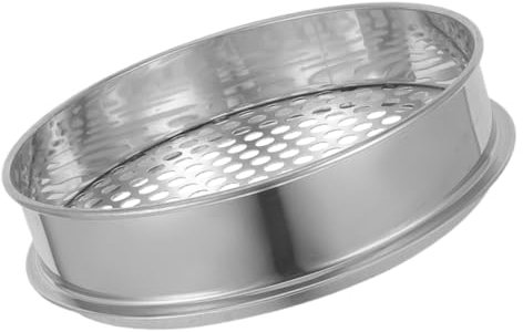 BESPORTBLE Tamiz De Tierra De Inoxidable Tamiz De Jardín Redondo Herramienta De Jardinería para Tamizar Suelo Composta y Rocas