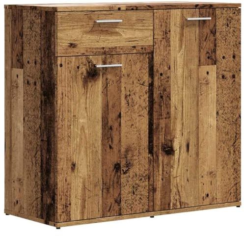 vidaXL Credenza Legno Antico 80x36x75 cm in Truciolato