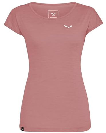 SALEWA Puez Melange Dry T-Shirt W, Desert Pink Melange, S