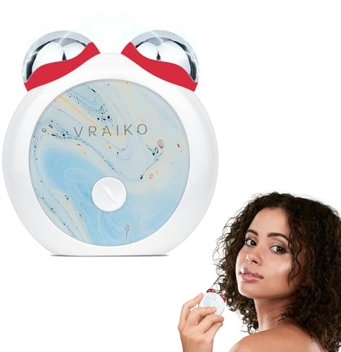 VRAIKO MiniCub Dispositivo Facial de Microcorriente, Escultor de Mandíbula y Tonificador Facial para Lifting, Contorno y Reducción de Papada
